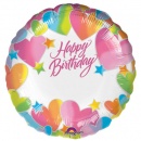 ballon message-Ballon Anniversaire Coeurs Personnalisable